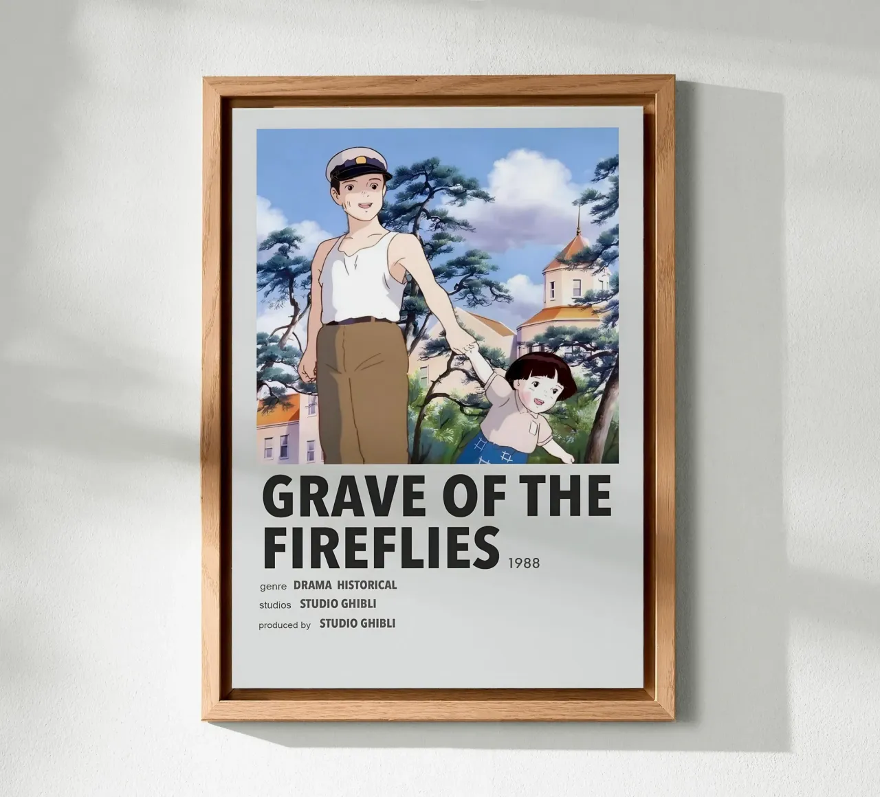 GRAVE OF THE FIREFLIES 1988 alluminio dibond da Totoya
