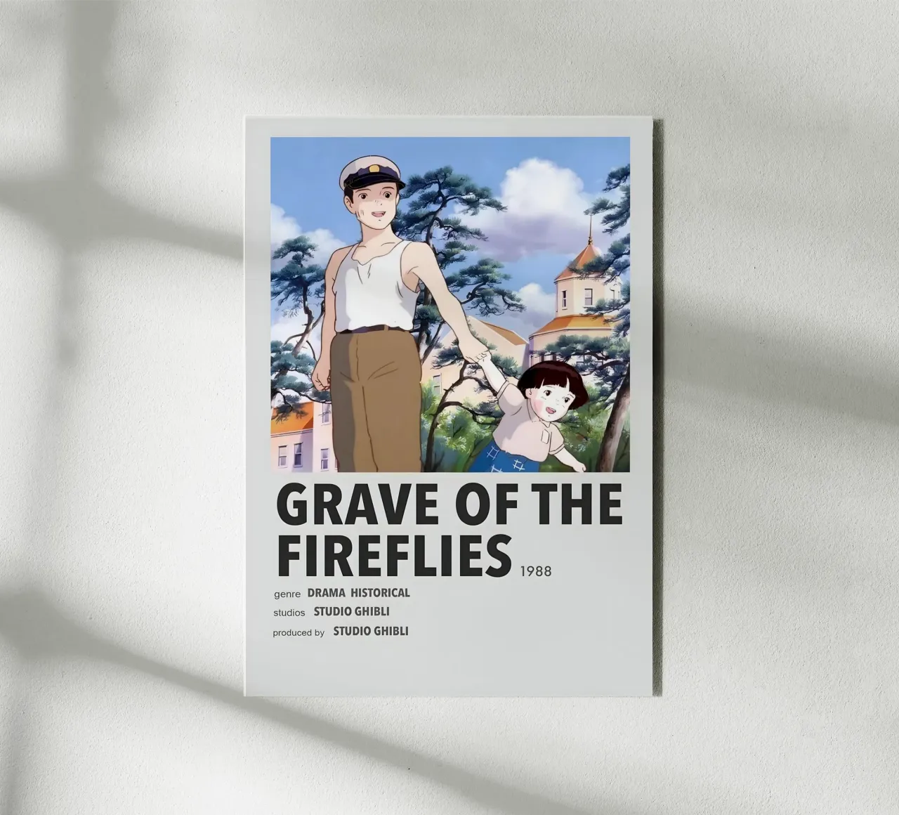 GRAVE OF THE FIREFLIES 1988 alluminio dibond da Totoya