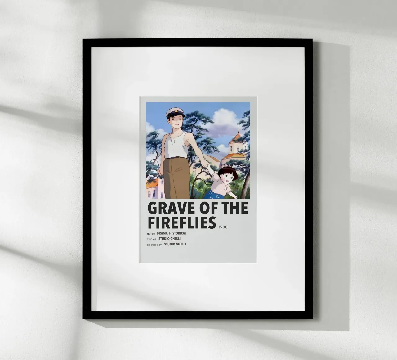 GRAVE OF THE FIREFLIES 1988 carta hahnemühle da Totoya
