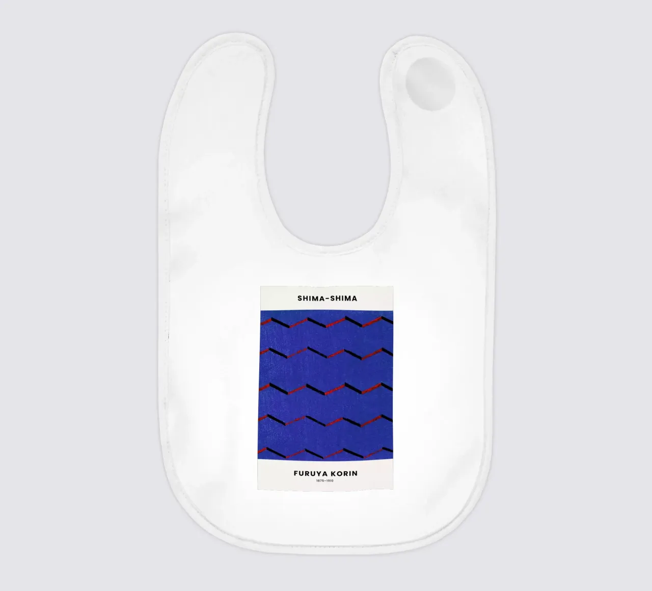 Furuya Korin - Thread Print baby bib by Vintage by JUNIQE