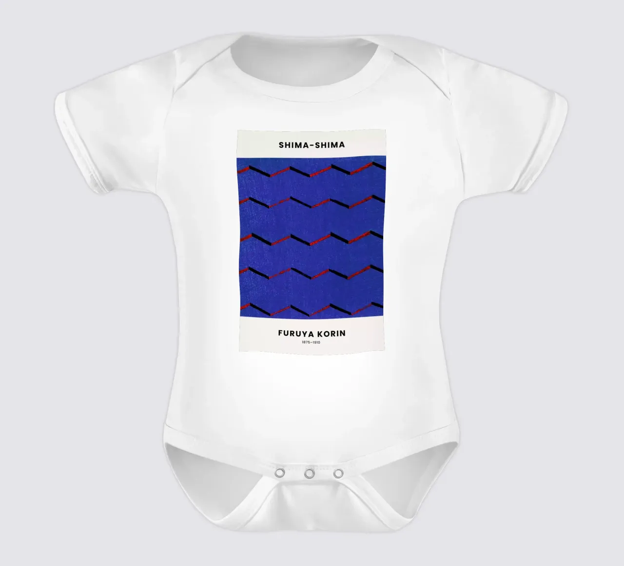 Furuya Korin - Thread Print body neonato maniche corte da Vintage by JUNIQE