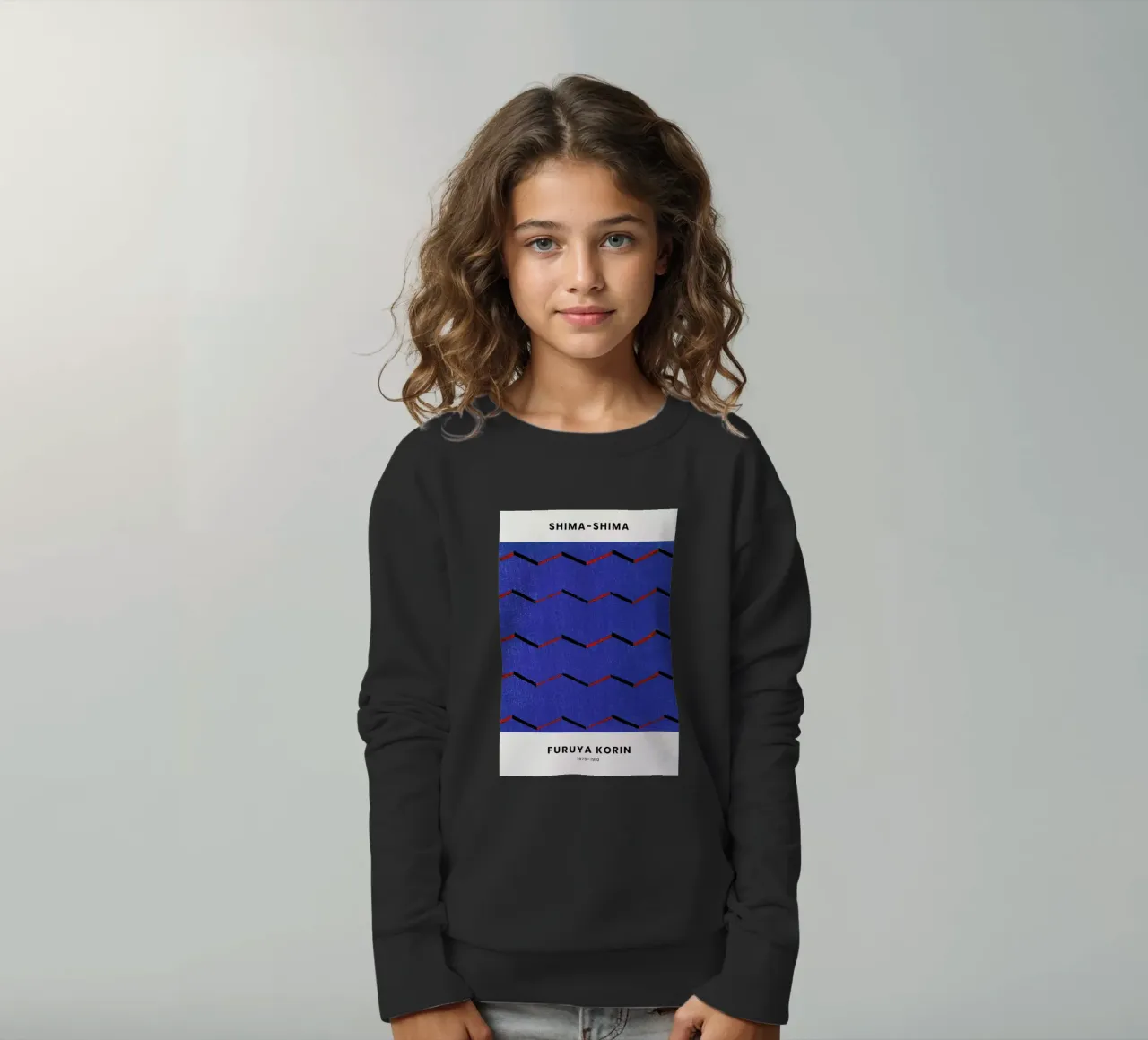 Furuya Korin - Thread Print felpa bambino da Vintage by JUNIQE