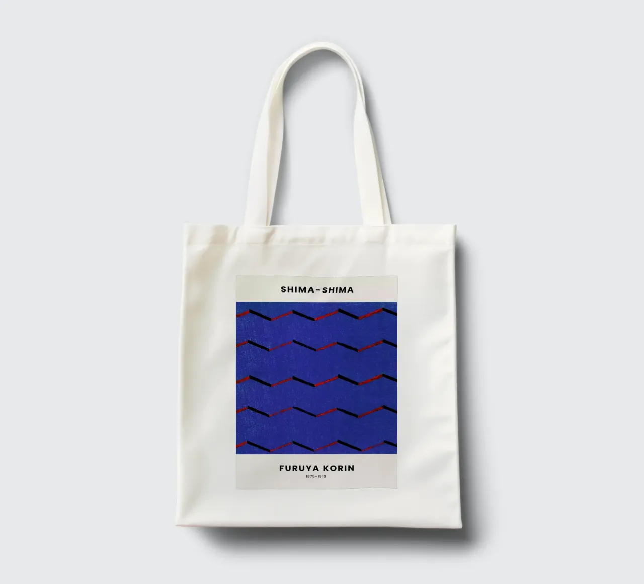 Furuya Korin - Thread Print borsa in juta da Vintage by JUNIQE