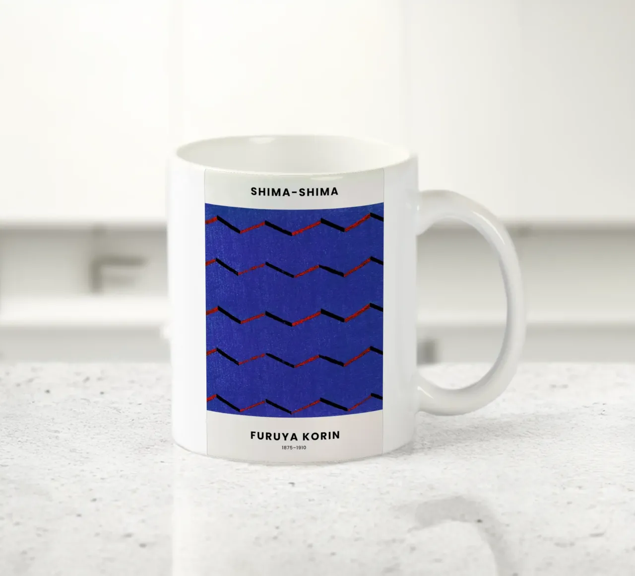 Furuya Korin - Thread Print mug en céramique de Vintage by JUNIQE