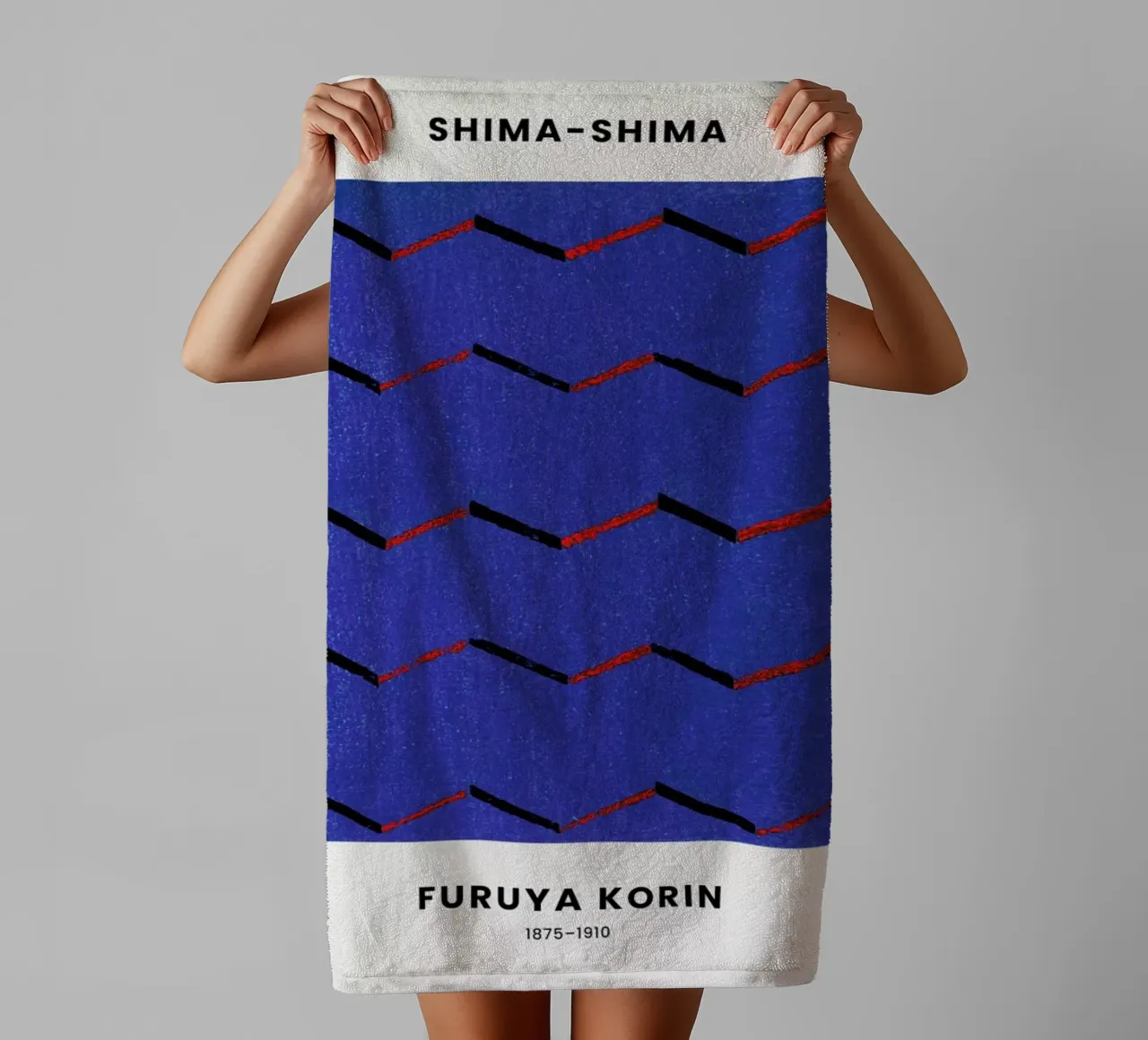 Furuya Korin - Thread Print asciugamano da bagno da Vintage by JUNIQE