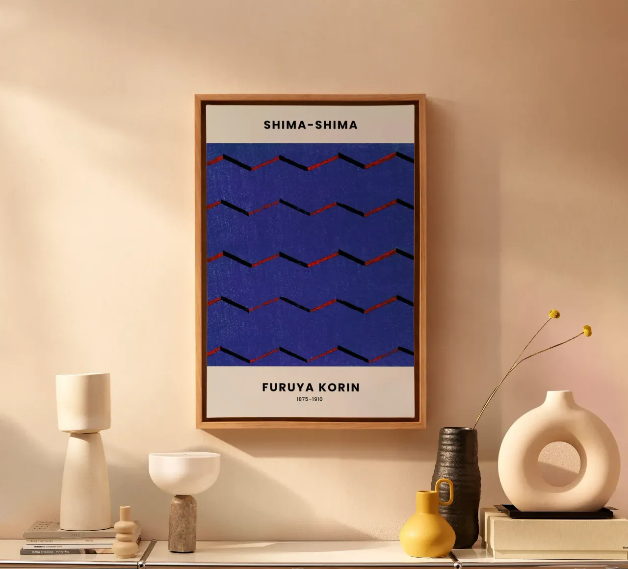 Furuya Korin - Thread Print tela da Vintage by JUNIQE