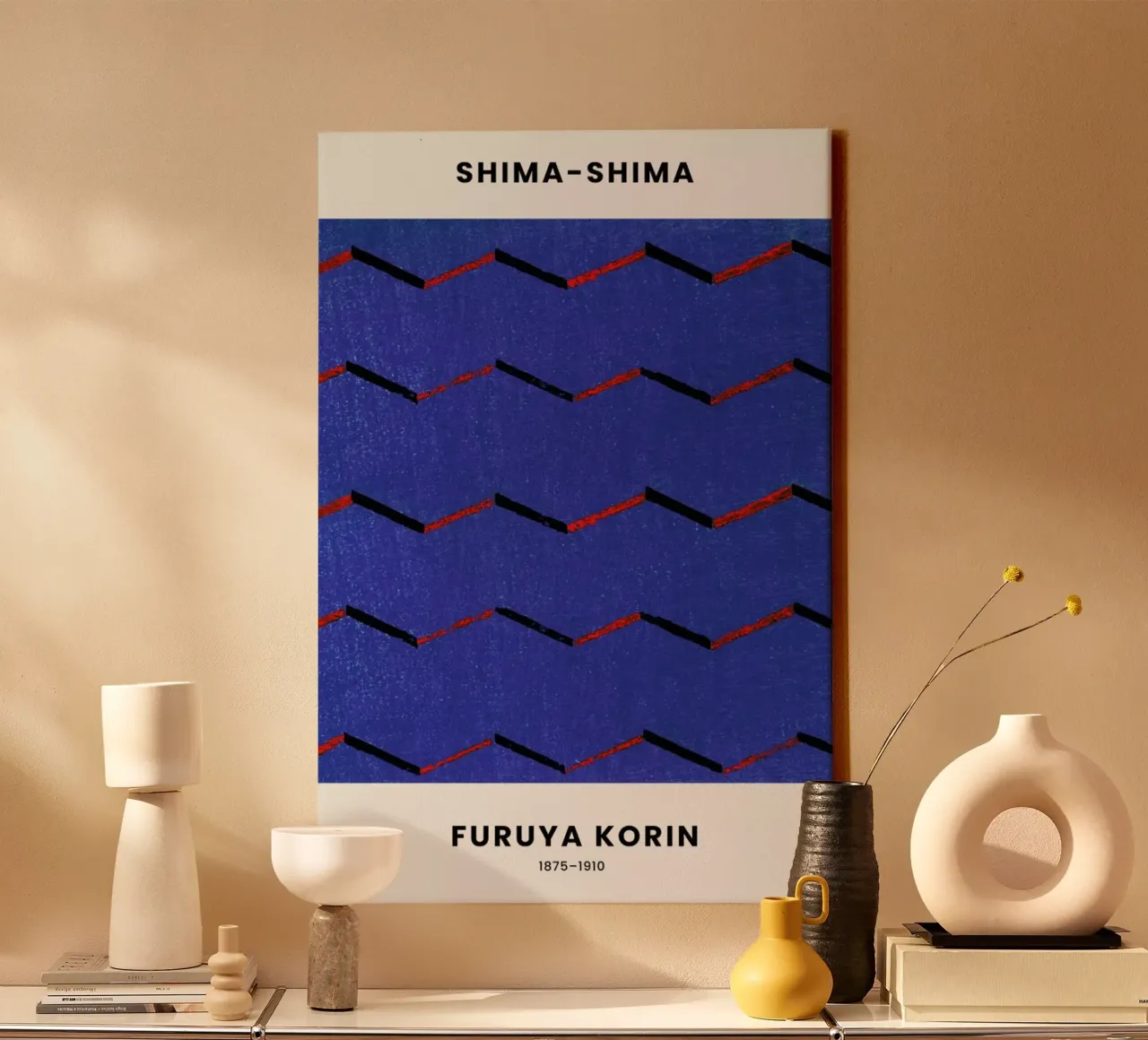 Furuya Korin - Thread Print tela da Vintage by JUNIQE