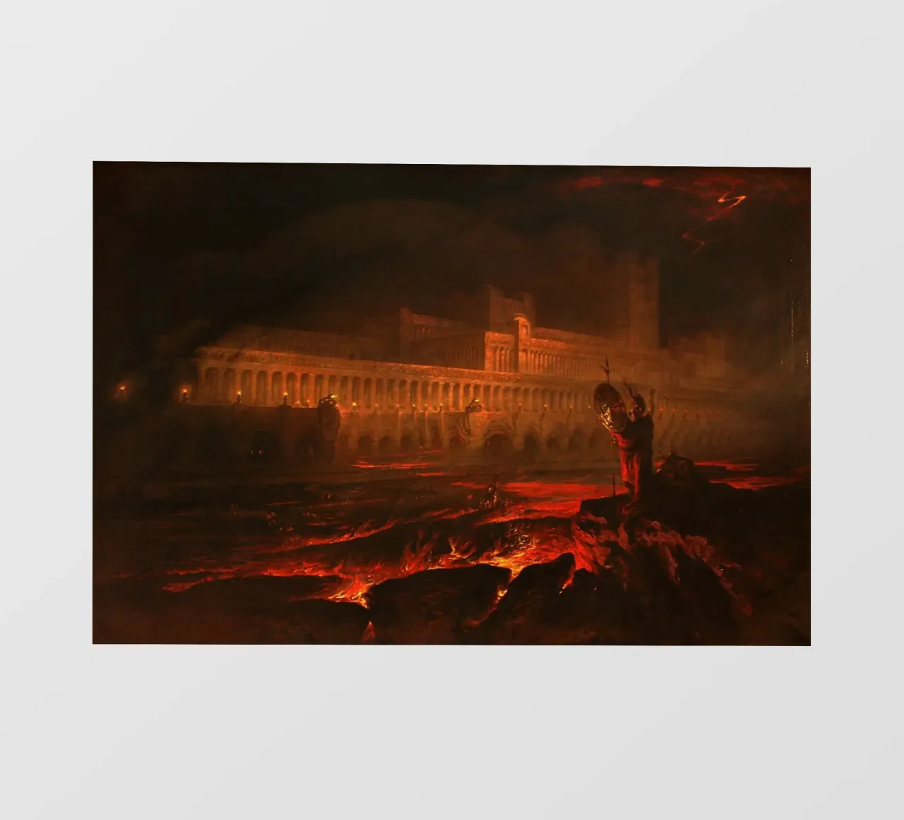 John Martin - Pandemonium (1841) Visione drammatica dell'Inferno telo in pvc da Wirla