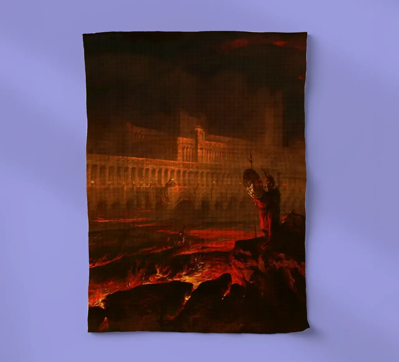 John Martin - Pandemonium (1841) Visione drammatica dell'Inferno canovaccio da cucina da Wirla
