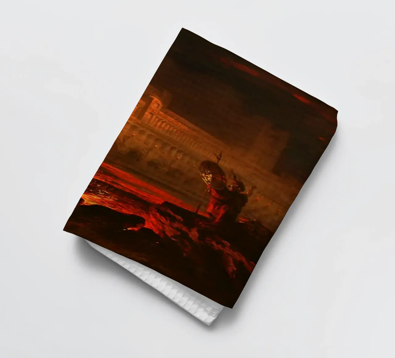 John Martin - Pandemonium (1841) Visione drammatica dell'Inferno canovaccio da cucina da Wirla