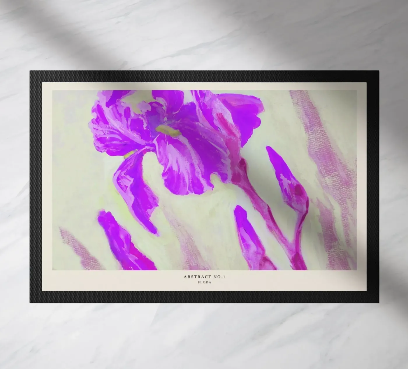 Flora Fußmatte von Graphite