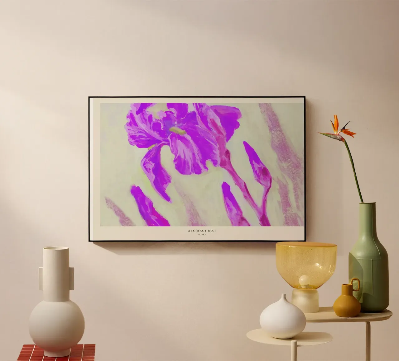 Flora Acryl-Glas von Graphite