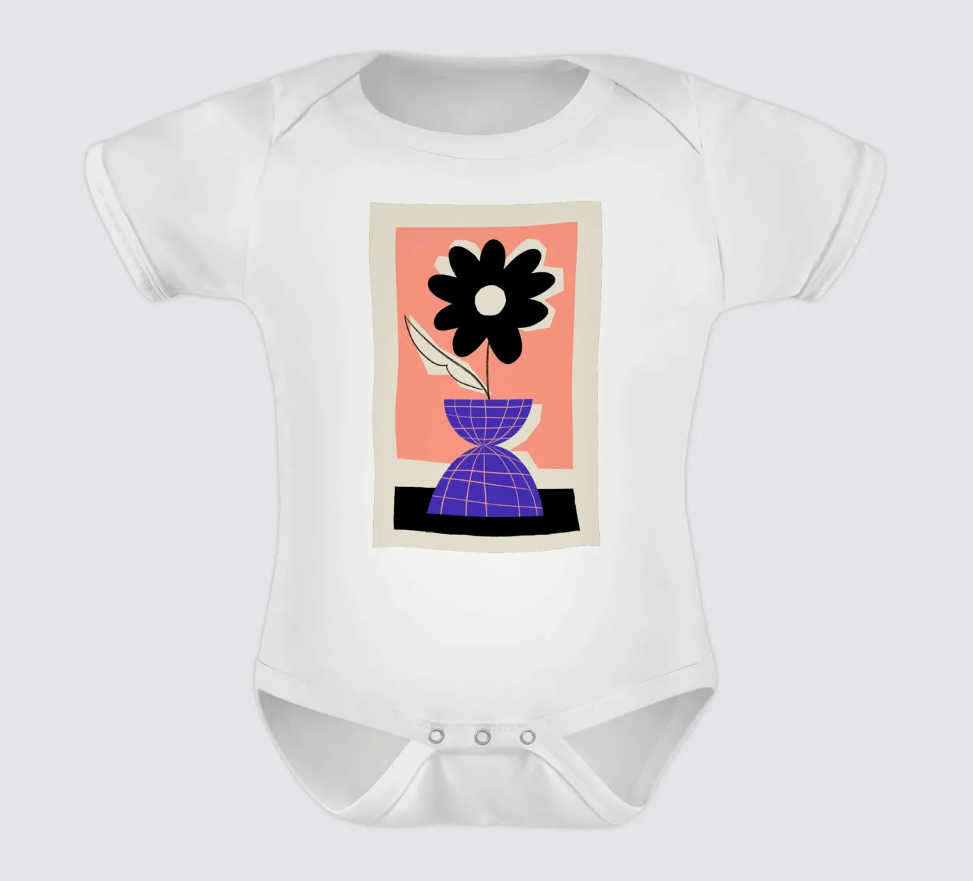 Iris Kurzarm Babybody von Pure