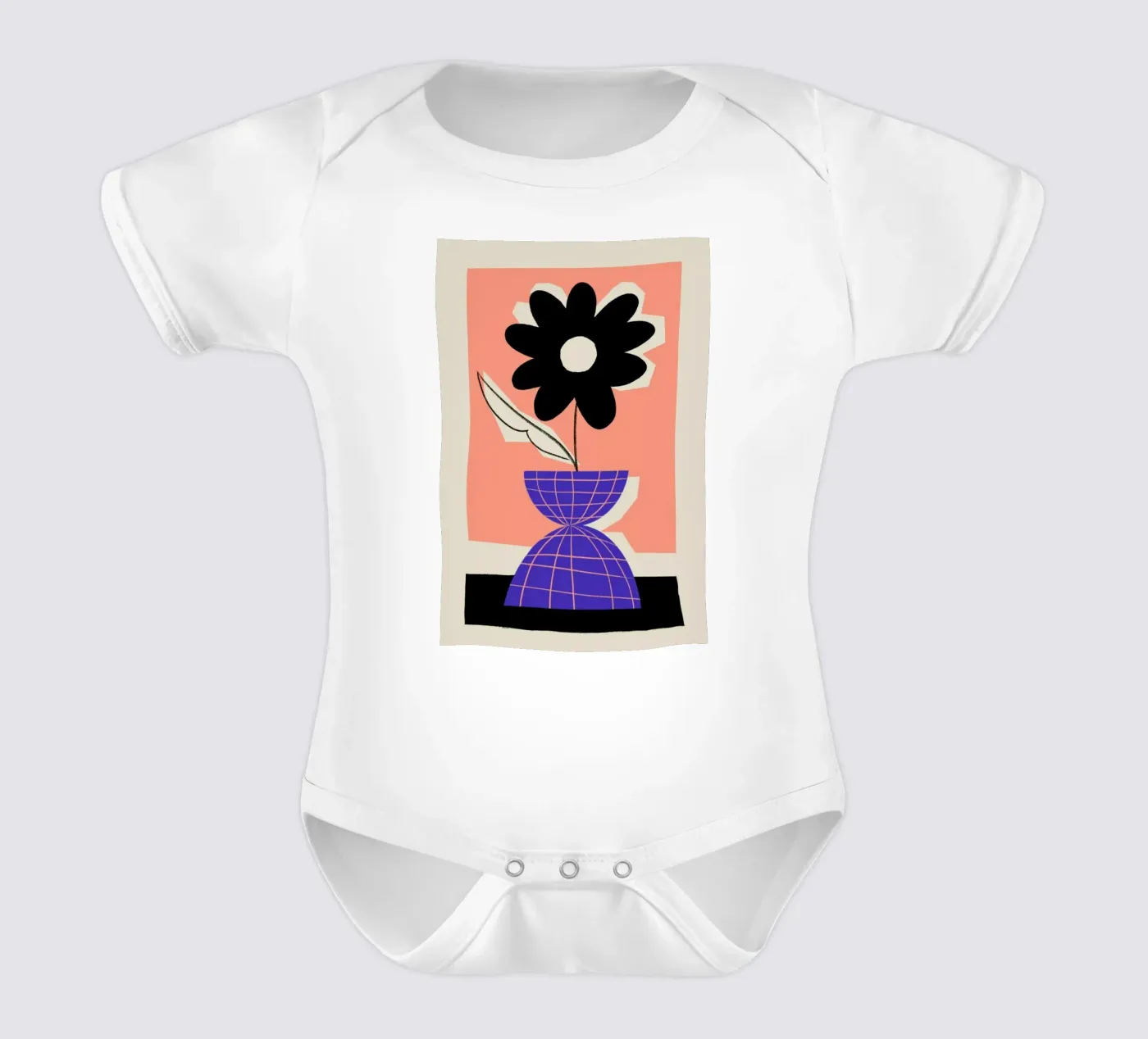 Iris Kurzarm Babybody von Pure