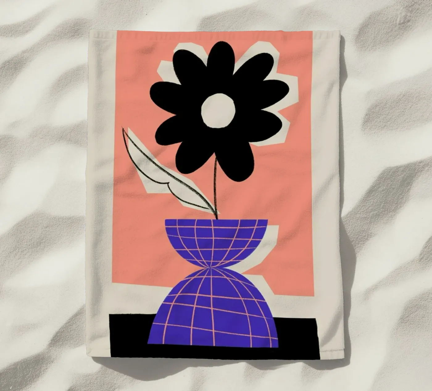 Iris beach towel by Pure