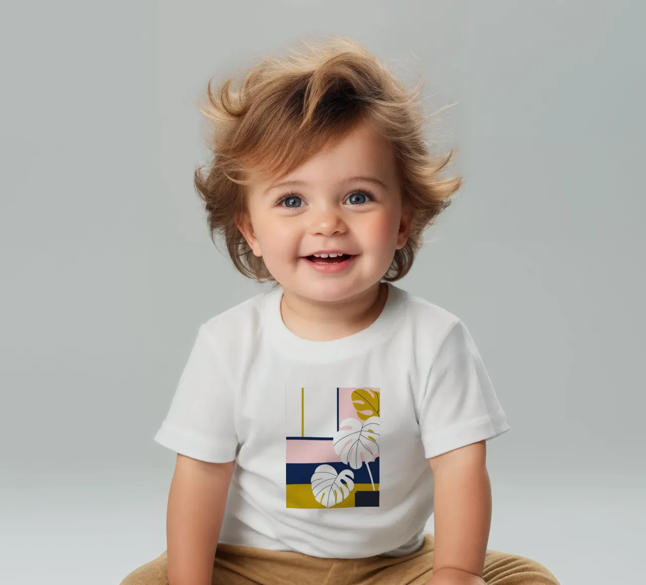 Monstera Flower baby t-shirt by TODAY'S SHOP