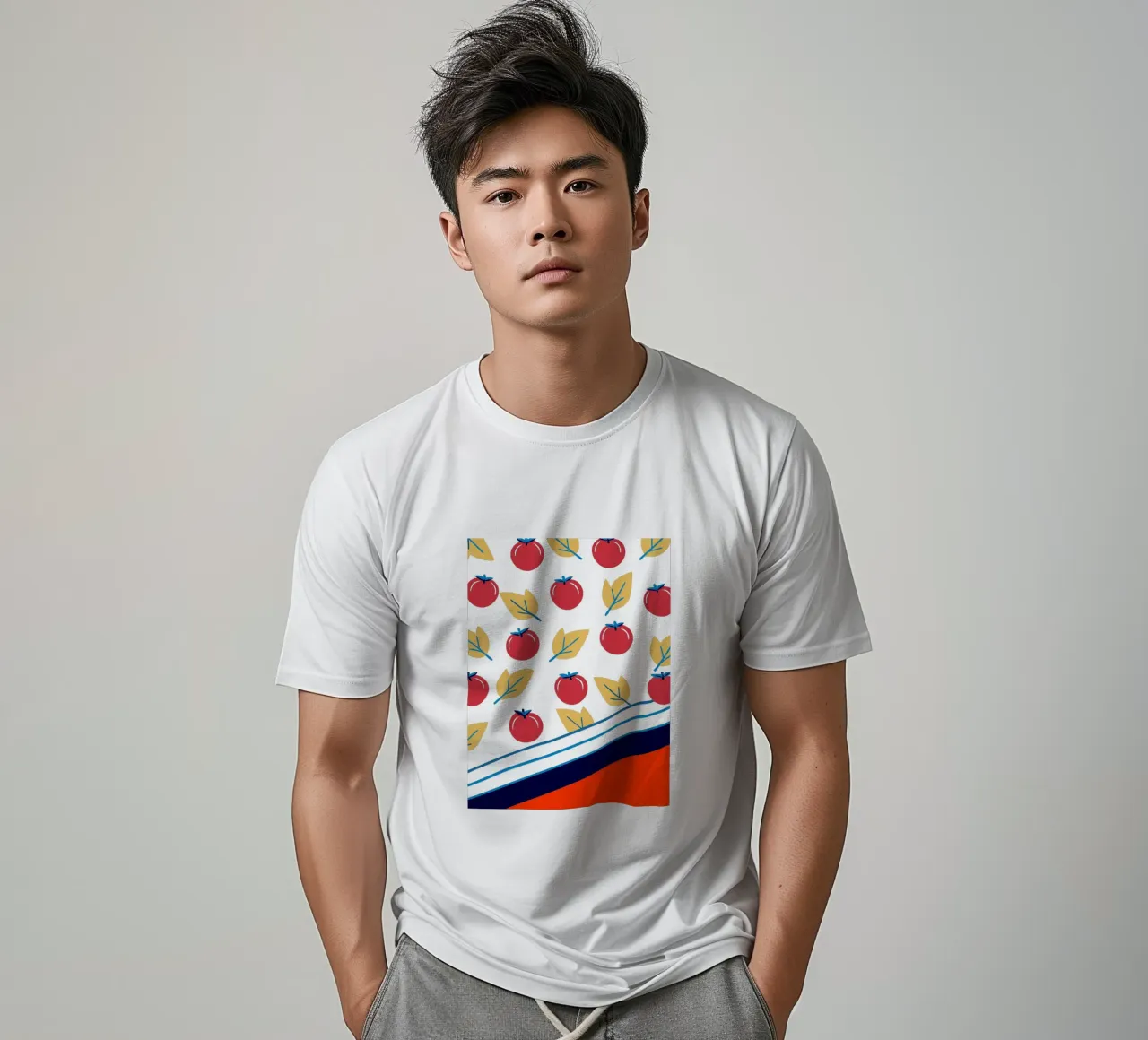 Tomato Pattern t-shirt da TODAY'S SHOP