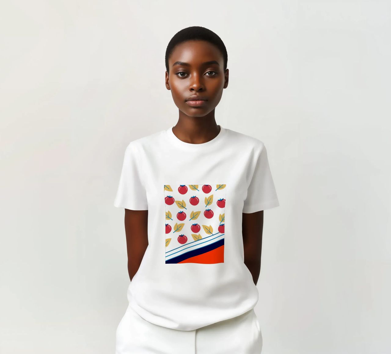 Tomato Pattern t-shirt da TODAY'S SHOP