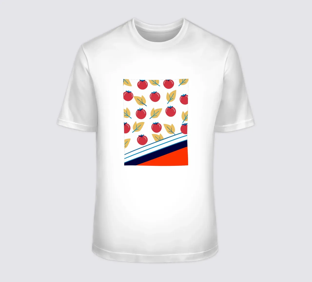 Tomato Pattern t-shirt by TODAY'S SHOP