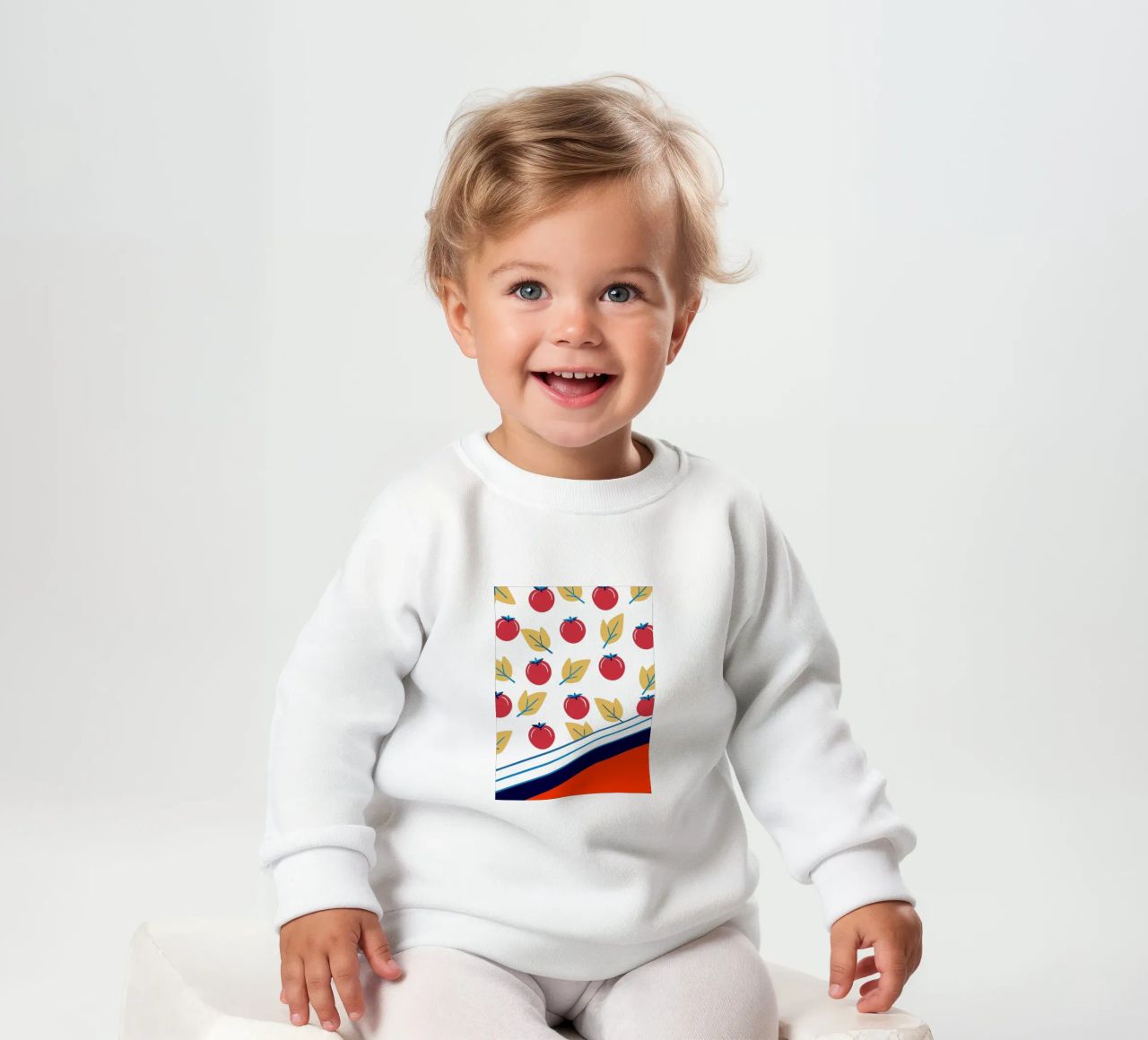 Tomato Pattern felpa neonato da TODAY'S SHOP