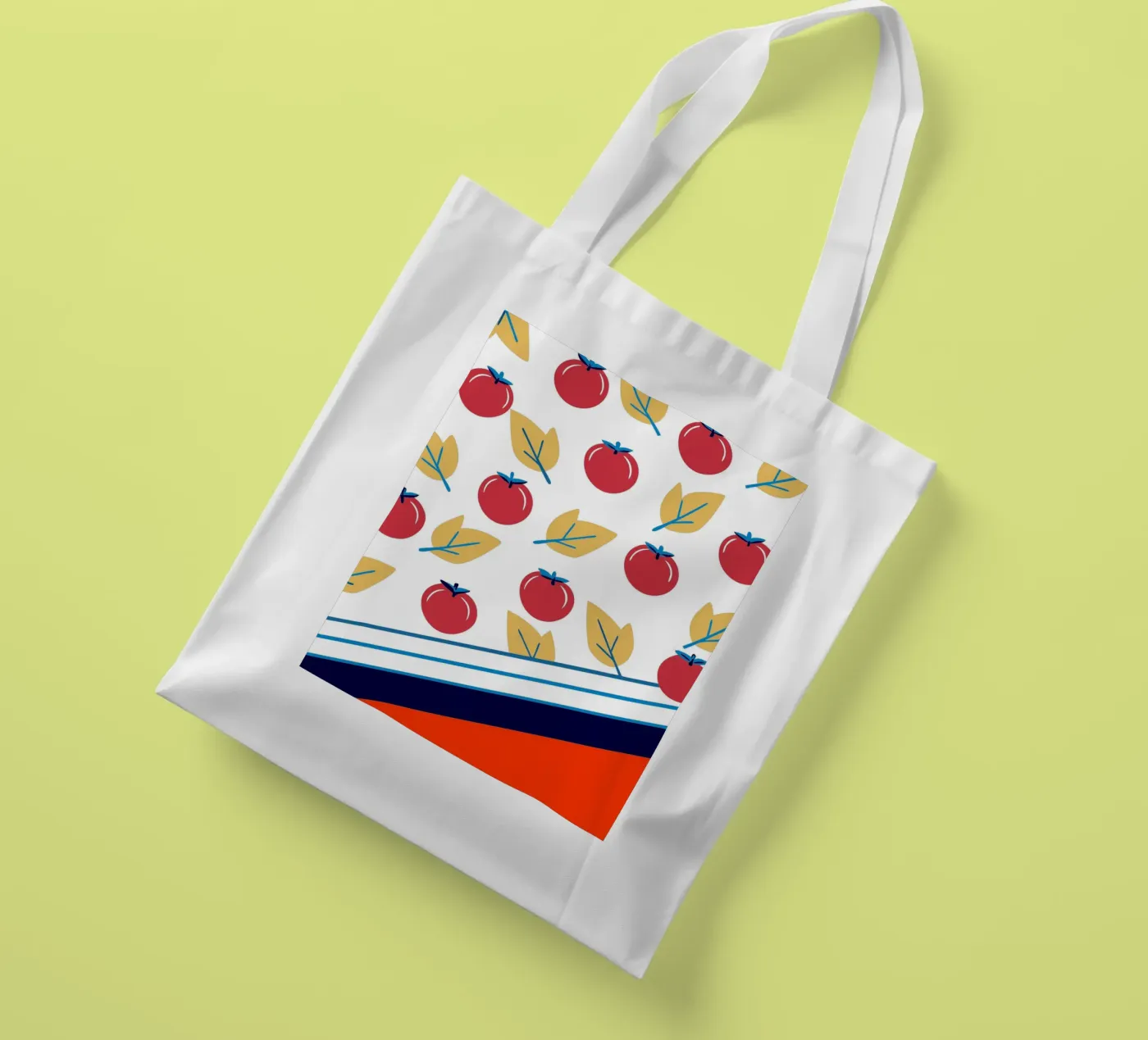 Tomato Pattern borsa in juta da TODAY'S SHOP