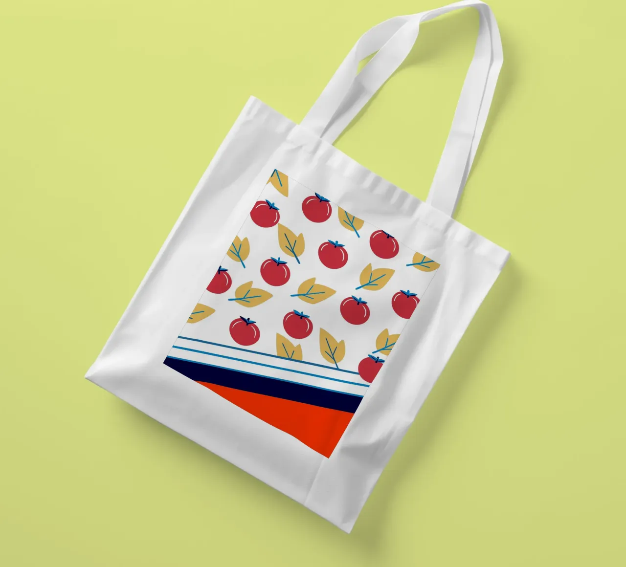 Tomato Pattern borsa in juta da TODAY'S SHOP