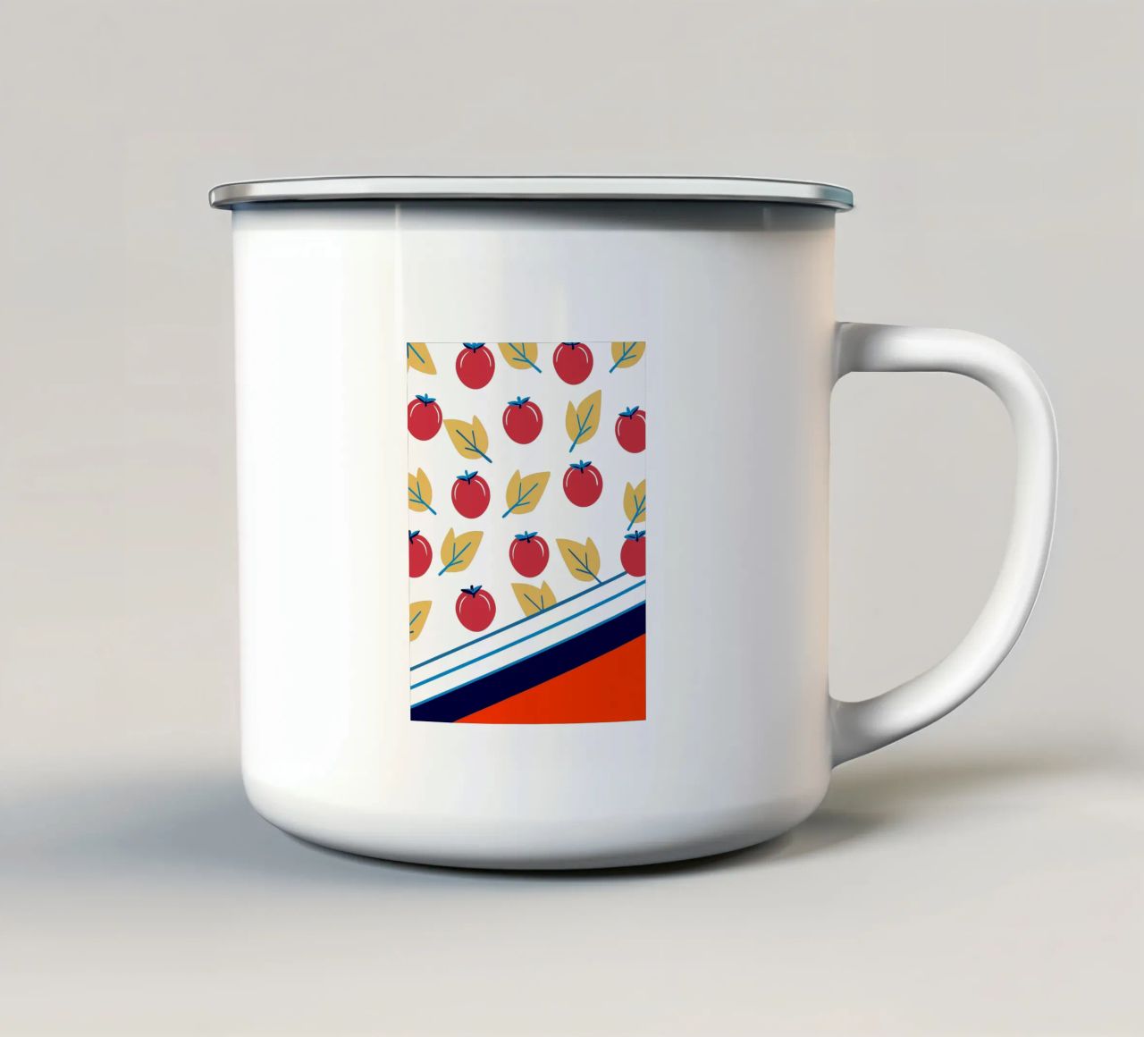 Tomato Pattern tazza in smalto da TODAY'S SHOP