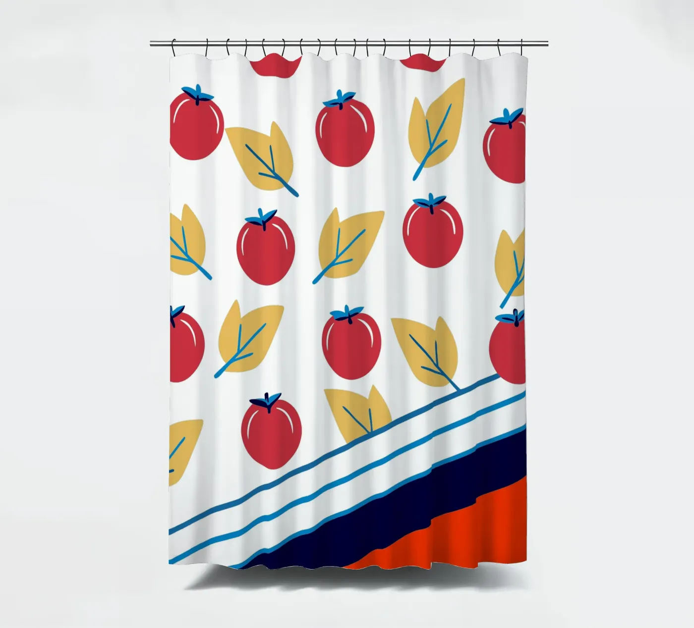 Tomate-Muster Duschvorhang von TODAY'S SHOP
