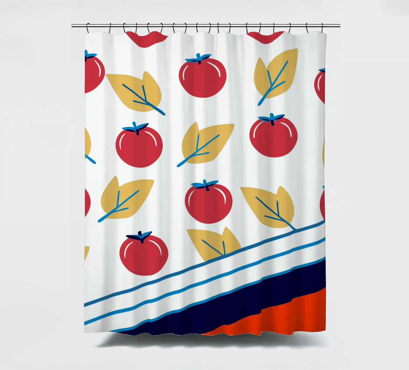 Tomate-Muster Duschvorhang von TODAY'S SHOP