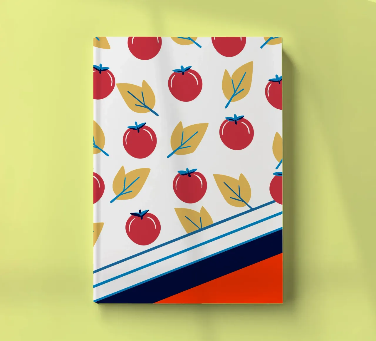 Tomato Pattern notebook by TODAY'S SHOP