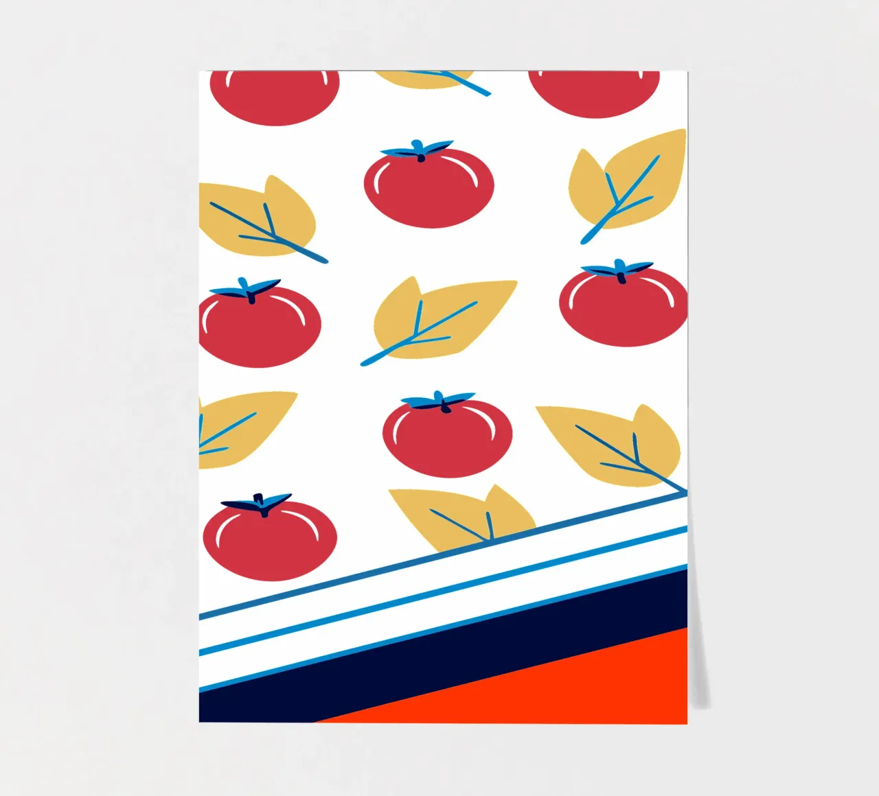 Tomato Pattern sticker sheet by TODAY'S SHOP