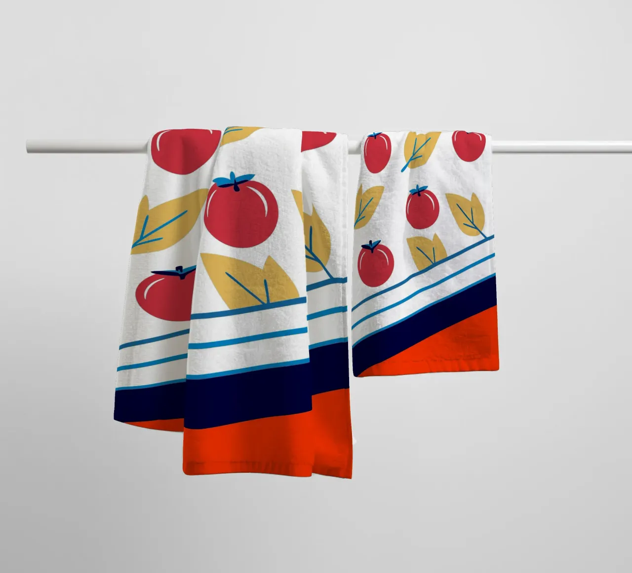 Tomato Pattern asciugamano da bagno da TODAY'S SHOP