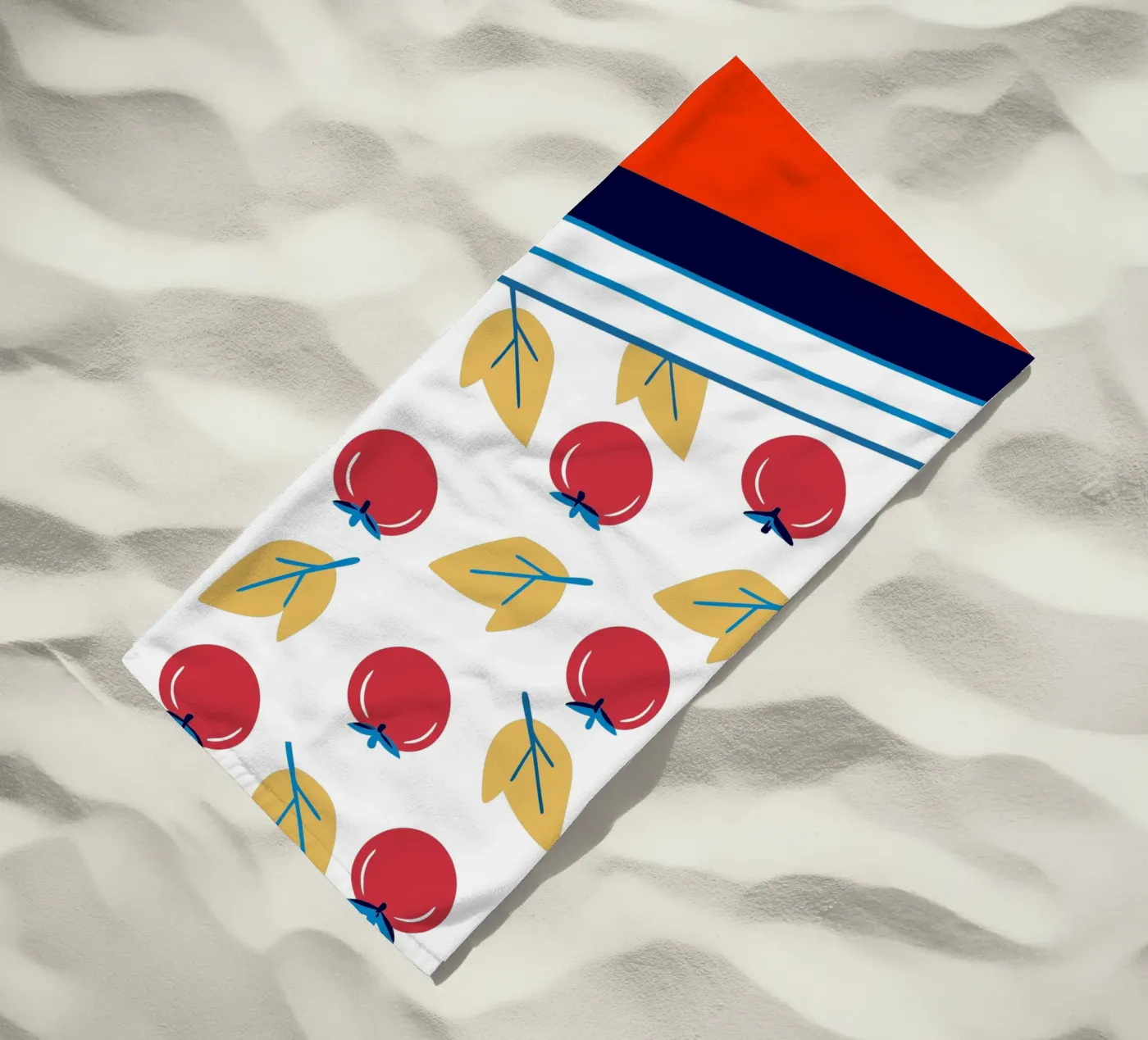 Tomato Pattern telo mare da TODAY'S SHOP