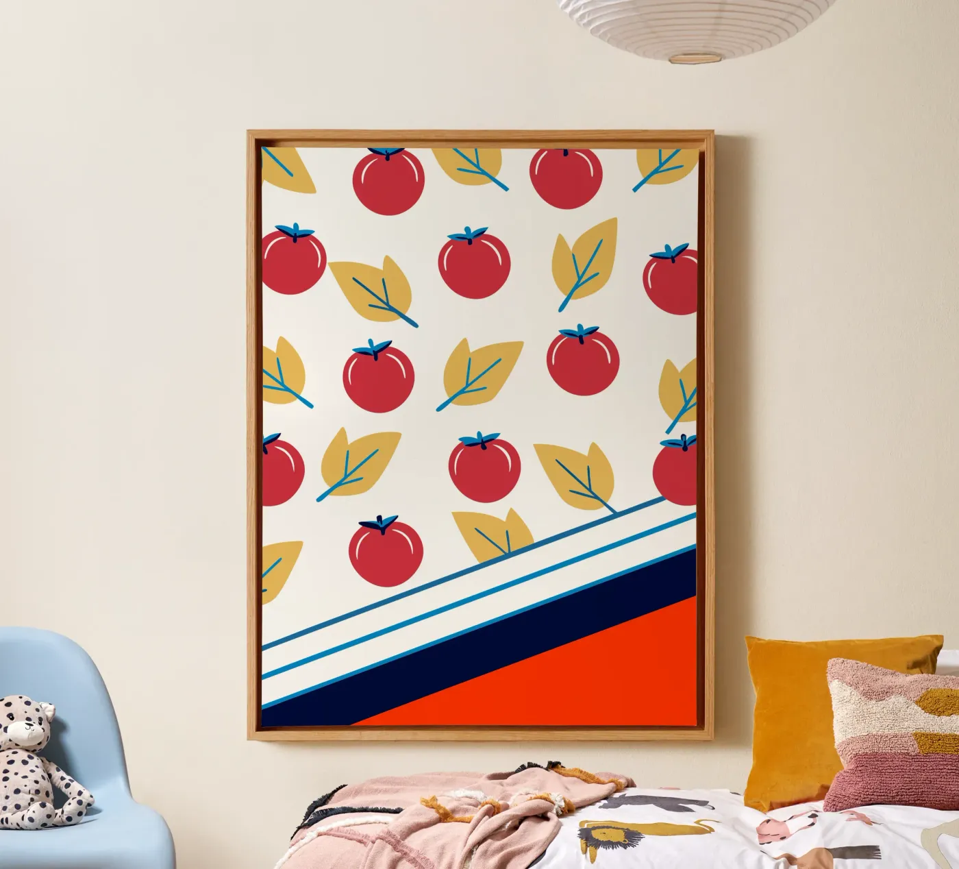 Tomato Pattern canvas by TODAY'S SHOP