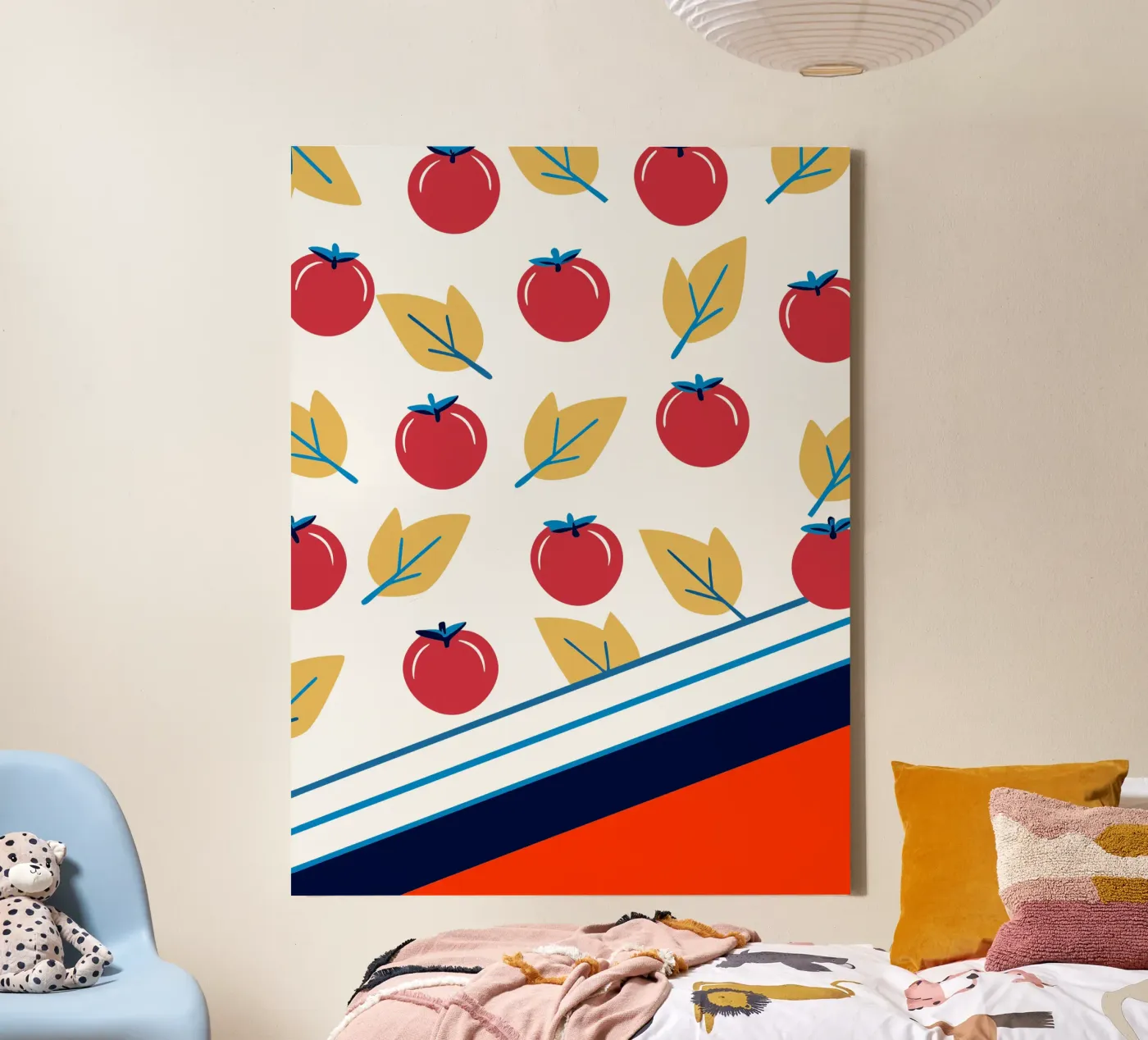 Tomato Pattern canvas by TODAY'S SHOP