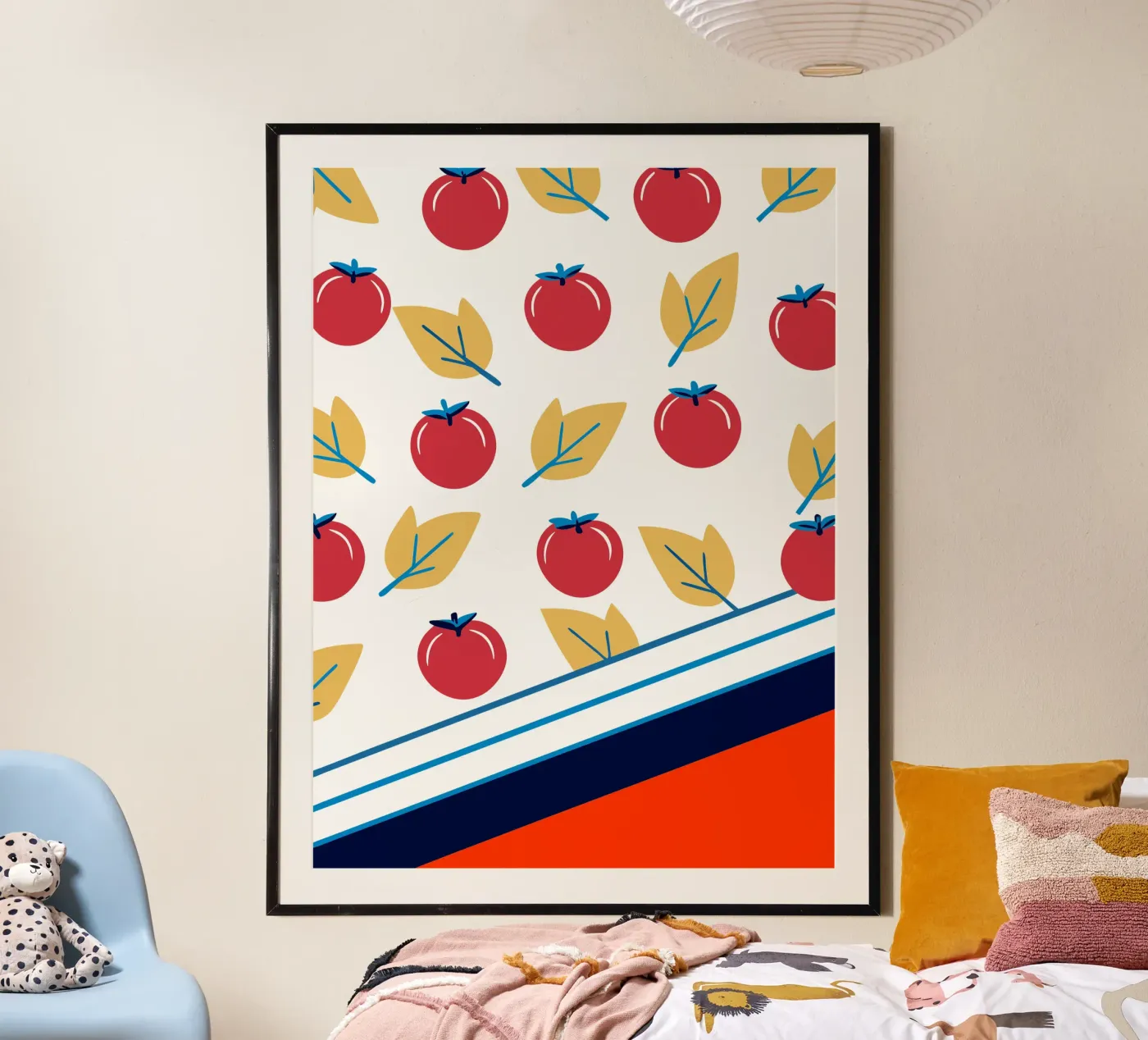 Tomato Pattern poster van TODAY'S SHOP
