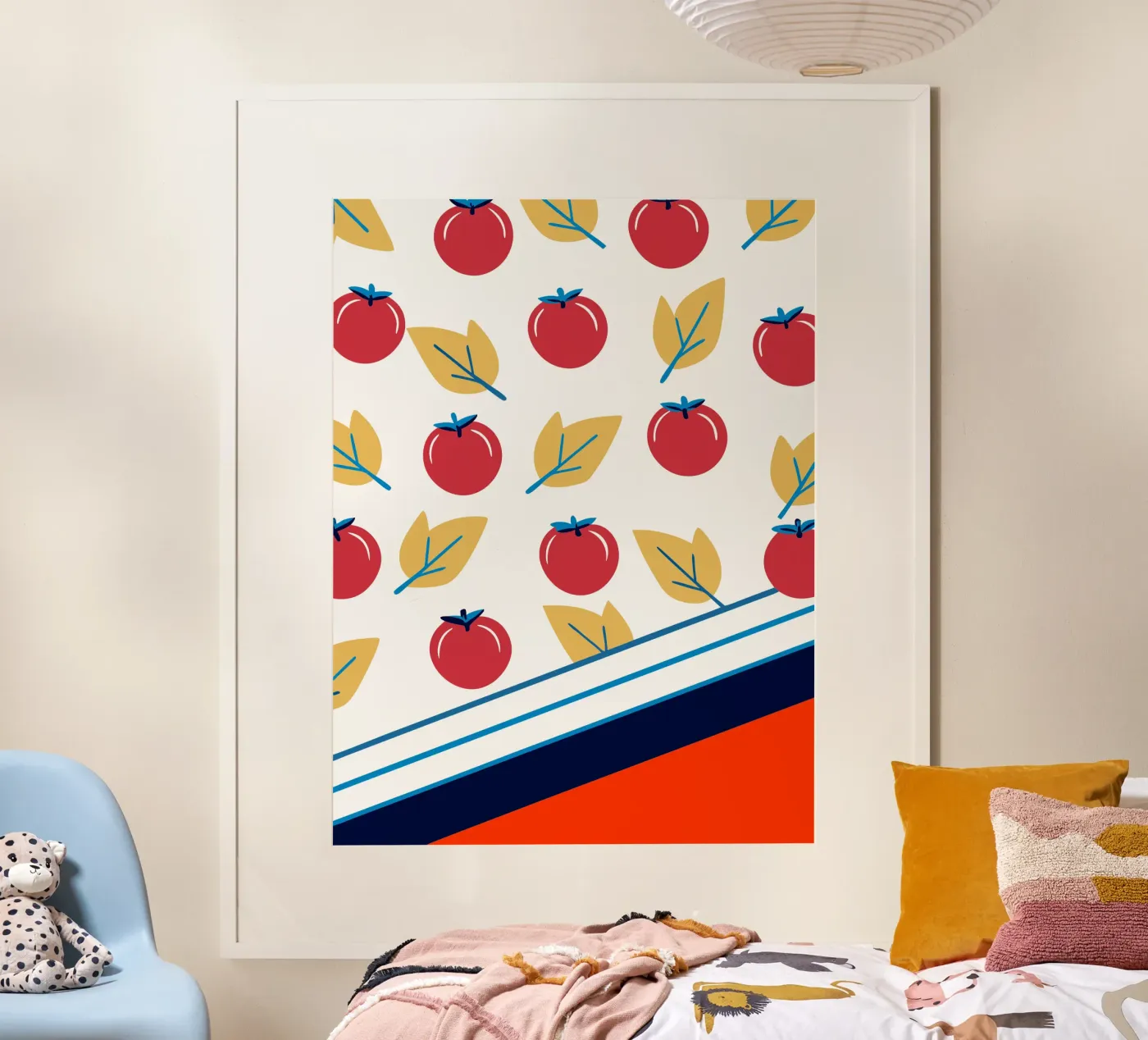 Tomato Pattern poster van TODAY'S SHOP