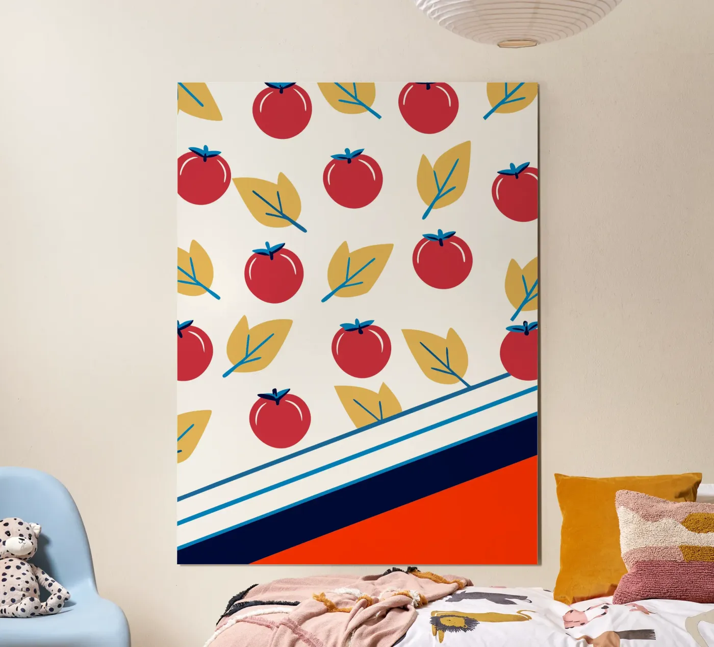 Tomato Pattern poster van TODAY'S SHOP