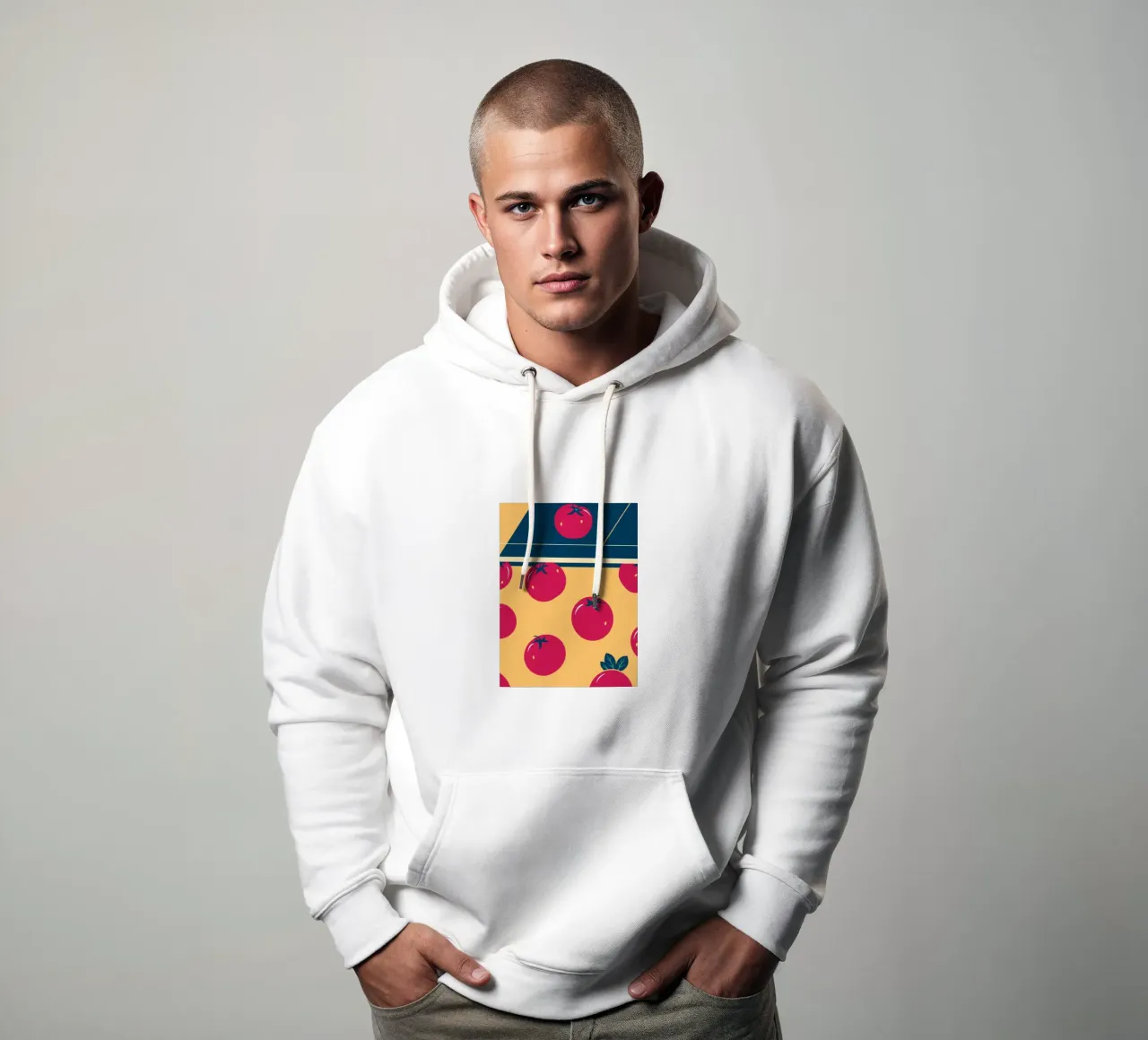 Tomate-Muster Hoodie von TODAY'S SHOP