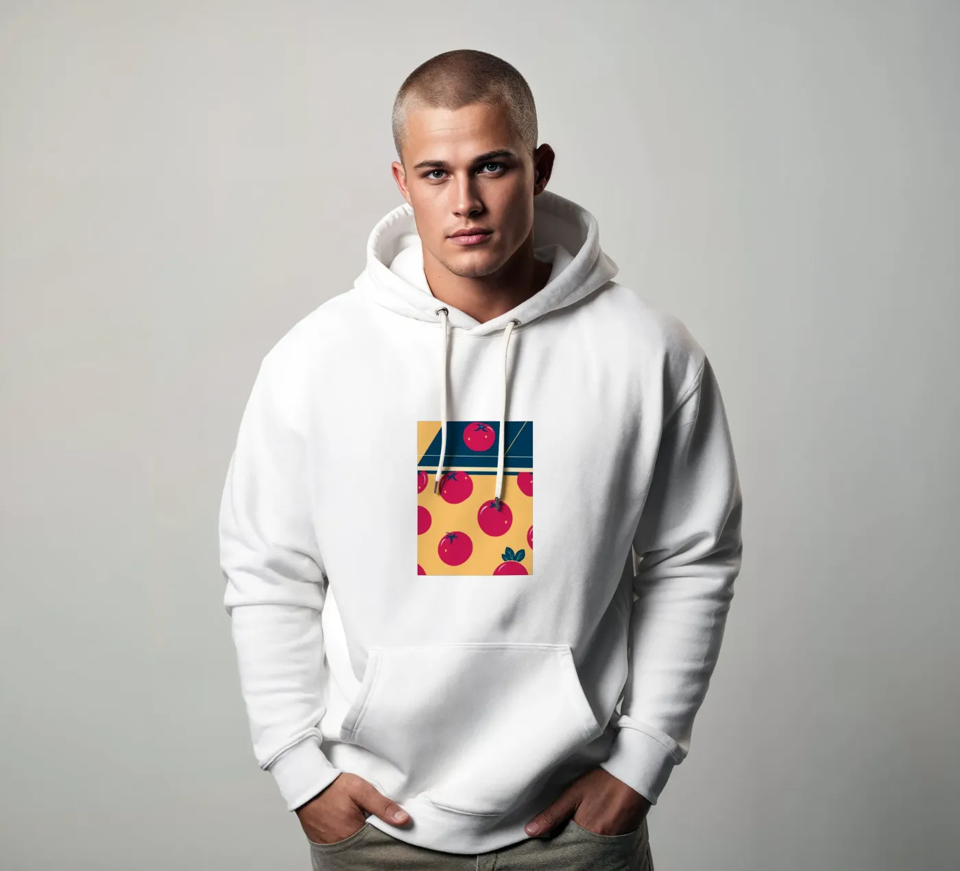 Tomato Pattern hoodie by TODAY'S SHOP