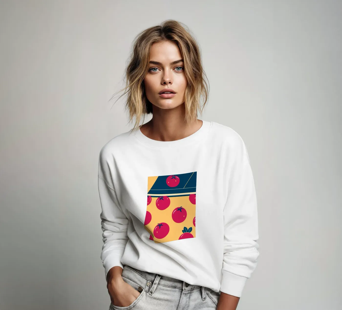 Tomato Pattern sweatshirt by TODAY'S SHOP