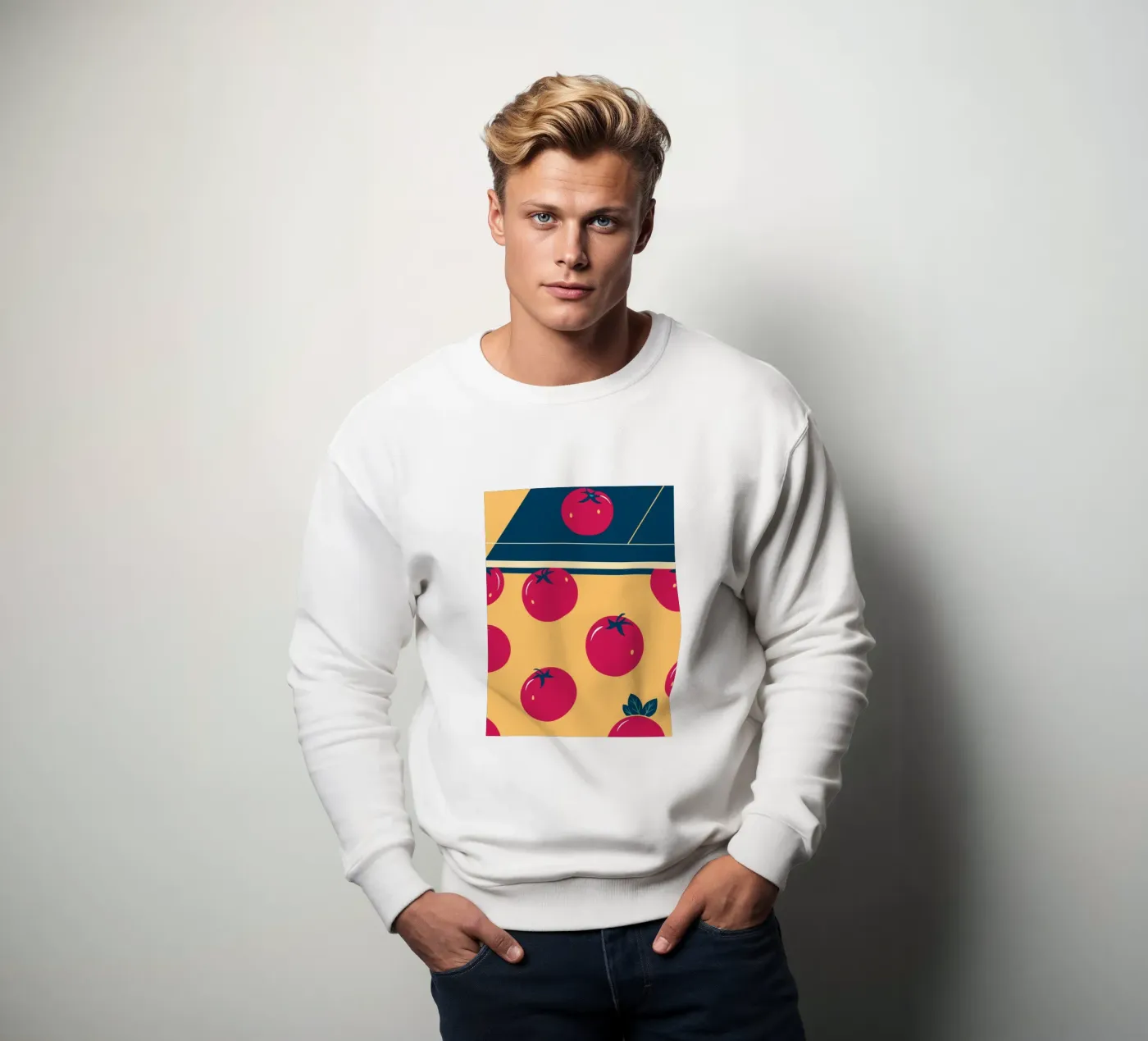 Tomato Pattern sweatshirt by TODAY'S SHOP