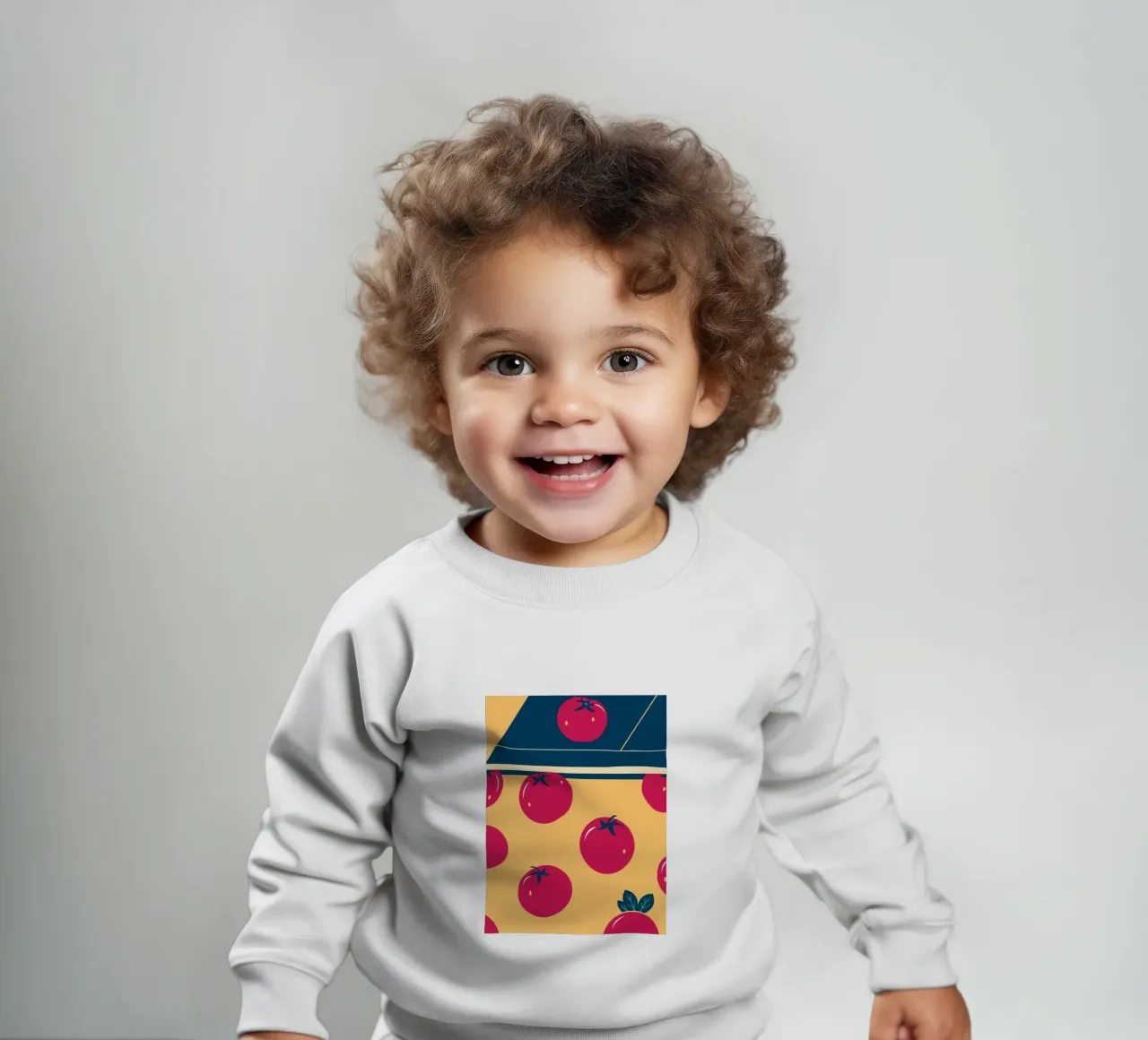 Tomato Pattern felpa neonato da TODAY'S SHOP