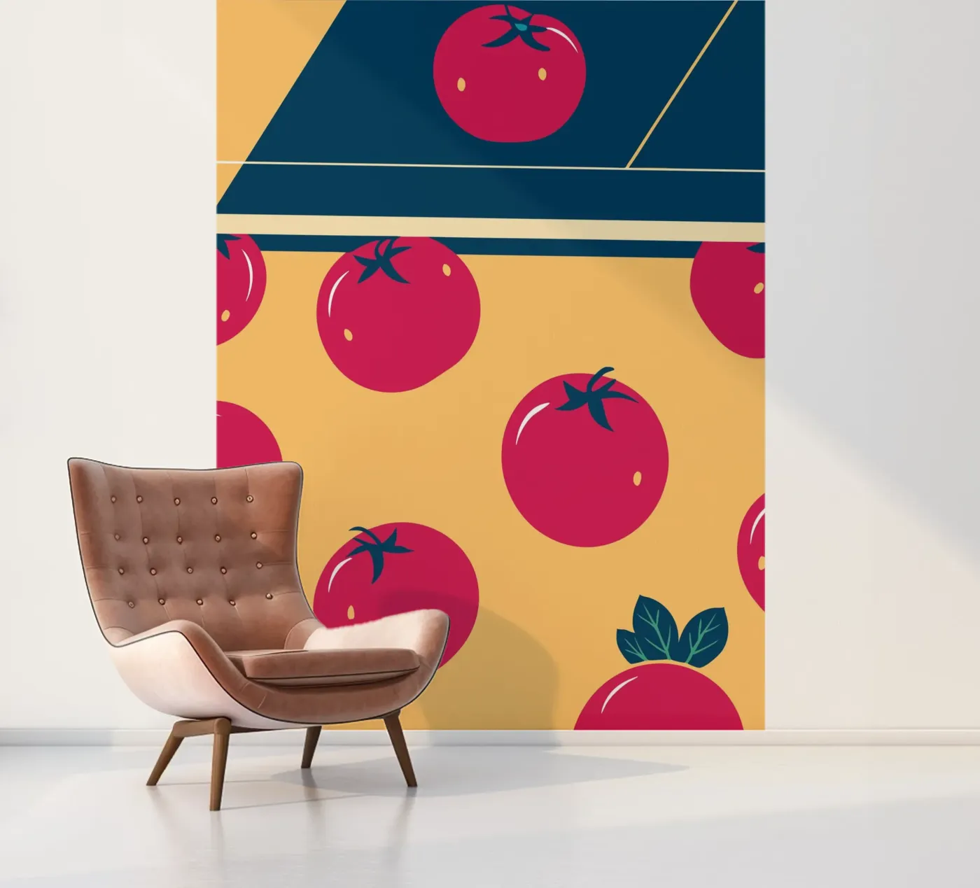 Tomato Pattern photo wallpaper by TODAY'S SHOP