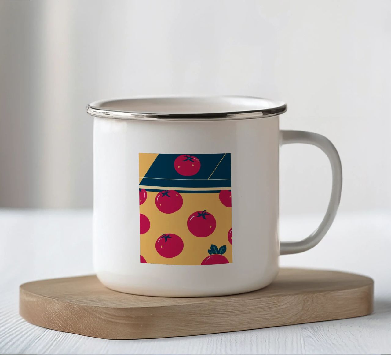 Tomato Pattern tazza in smalto da TODAY'S SHOP