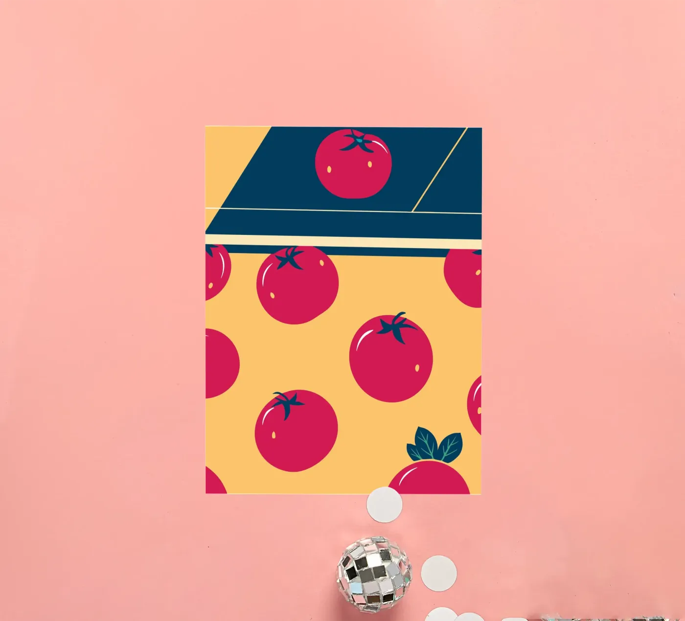 Tomato Pattern adesivo da TODAY'S SHOP