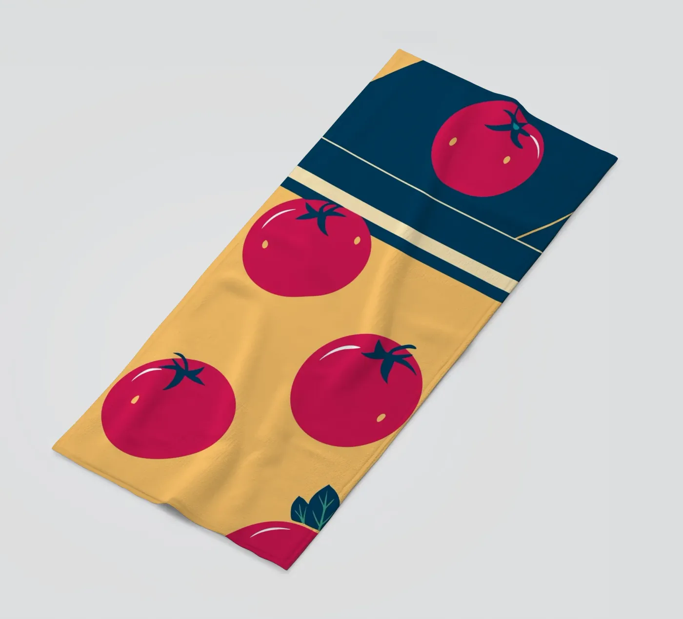 Tomato Pattern telo mare da TODAY'S SHOP