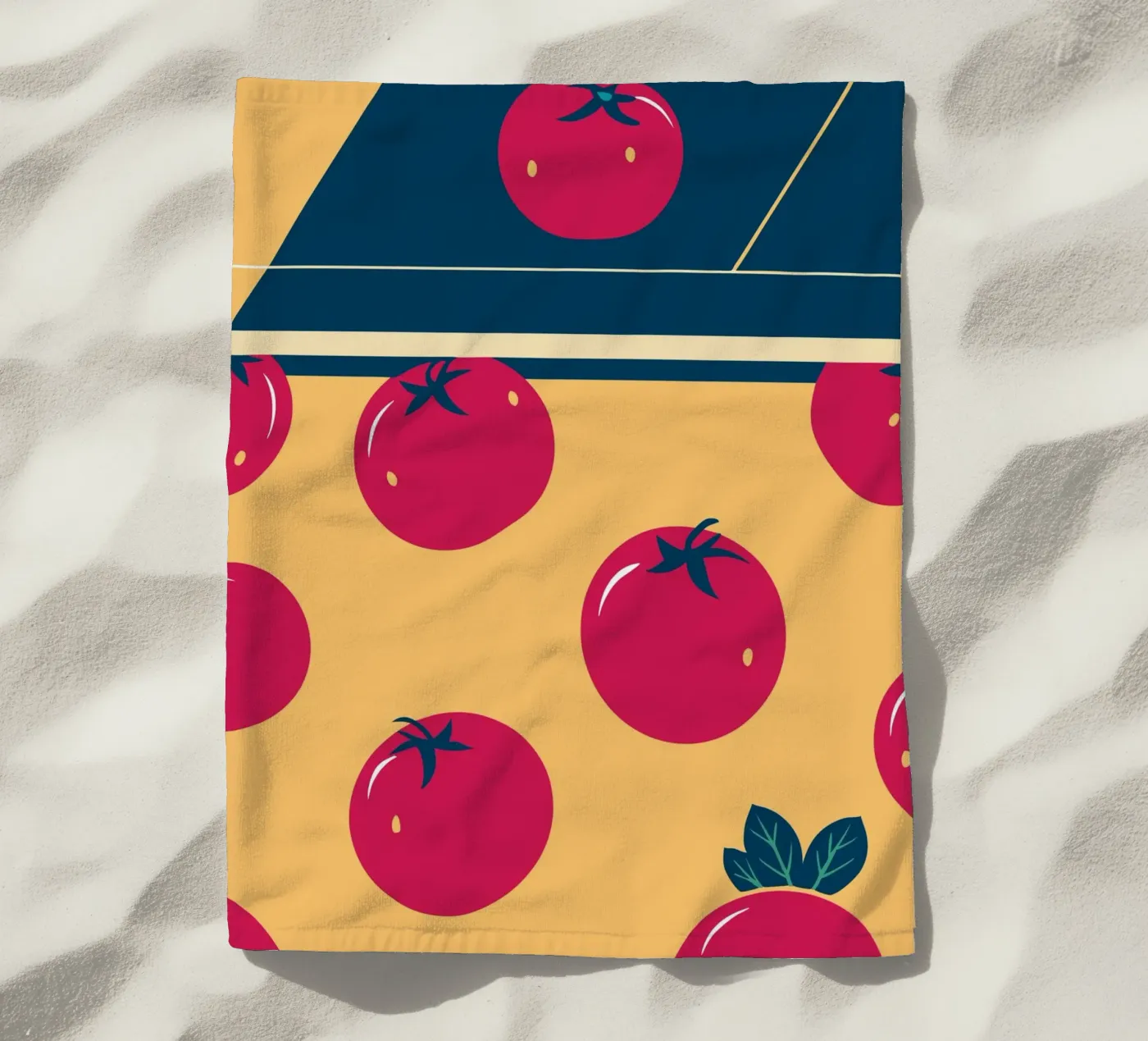 Tomato Pattern telo mare da TODAY'S SHOP