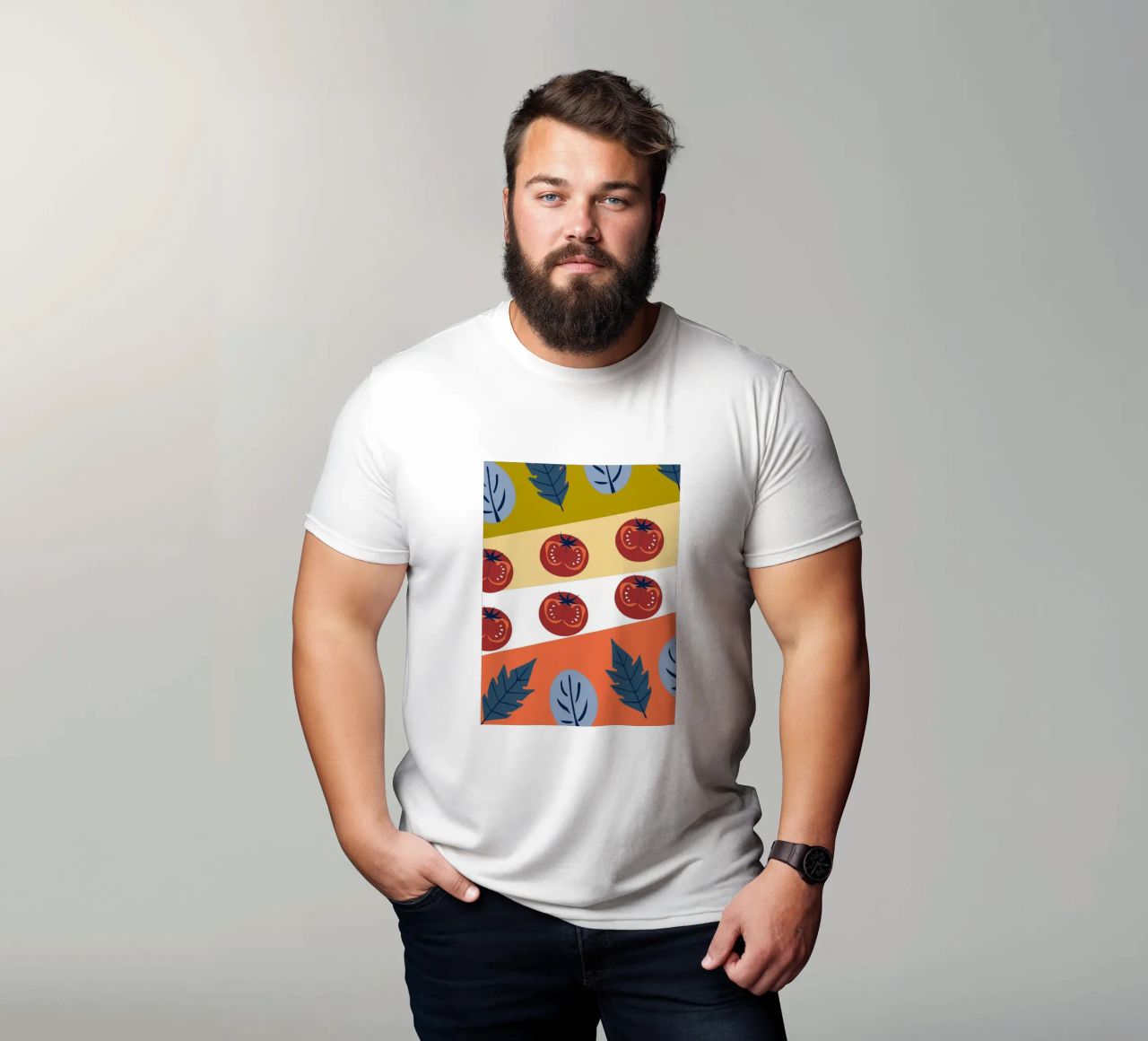 Tomato Pattern t-shirt da TODAY'S SHOP