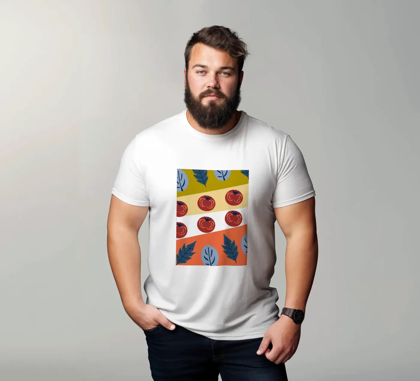 Tomato Pattern t-shirt da TODAY'S SHOP